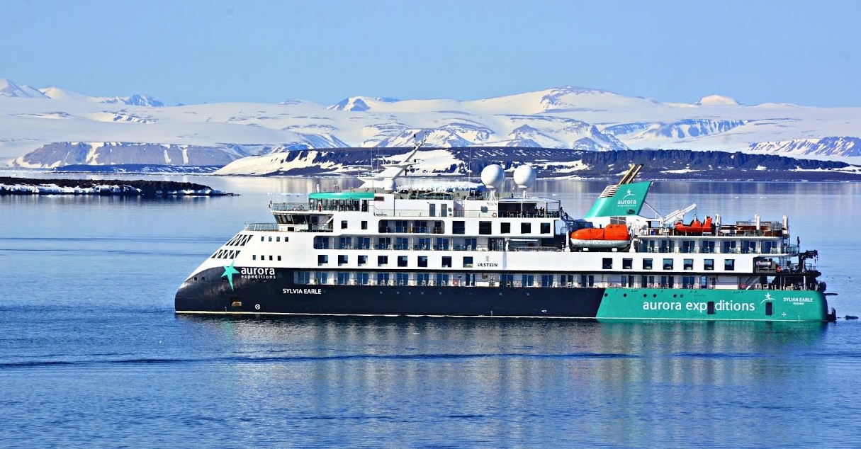 Aurora Expeditions Sylvia Earle in Antarctic waters