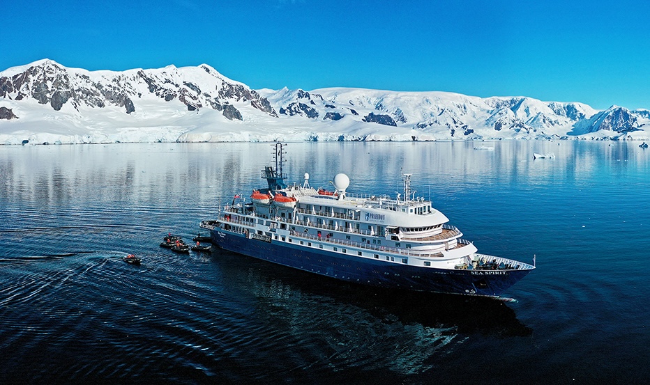 Poseidon Expeditions M/V Sea Spirit in Antarctic waters