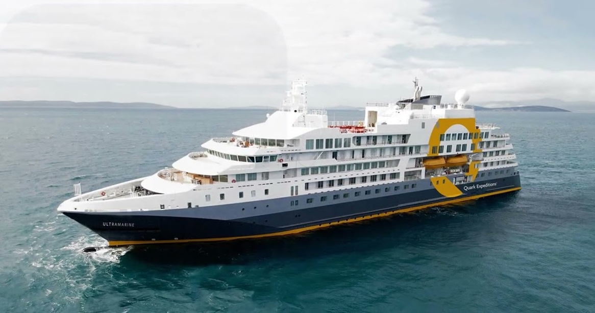 Quark Expeditions Ultramarine ship in Antarctica